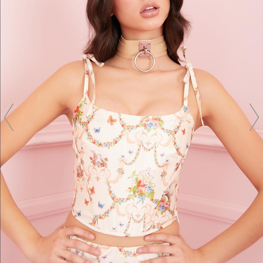 NWT Dolls Kill Sugar Thrillz Lush Opulence Corset